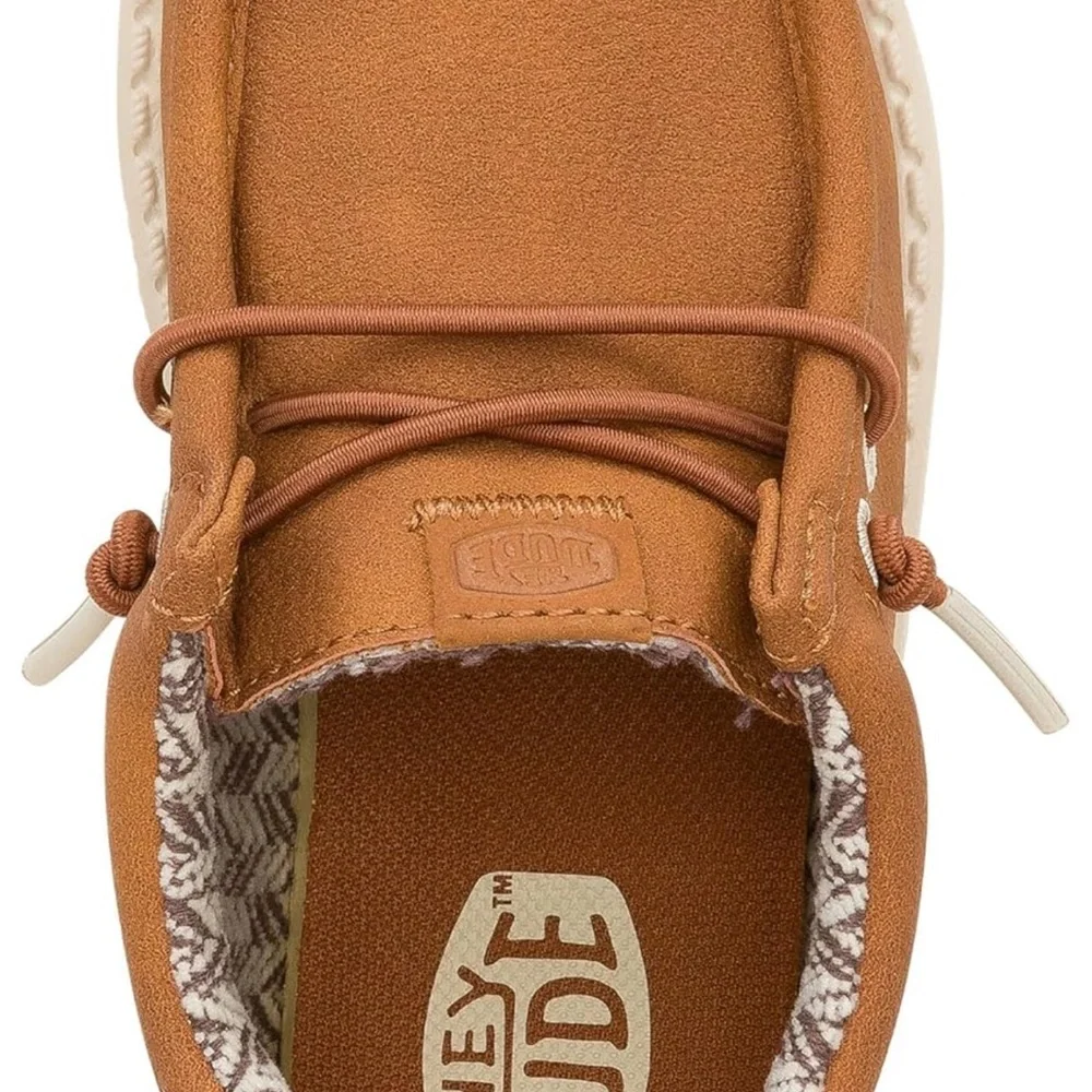 Hey Dude Kids Chestnut Moccasin Boat Shoes